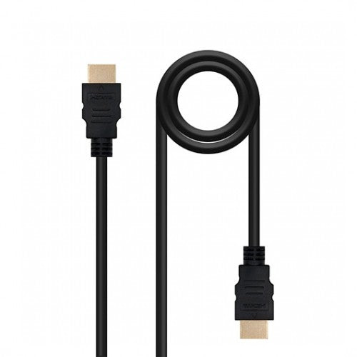 Cable HDMI Nanocable V2.0 4K@60Hz 18Gbps 2 m – Cable HDMI Macho-Macho 2 m Negro