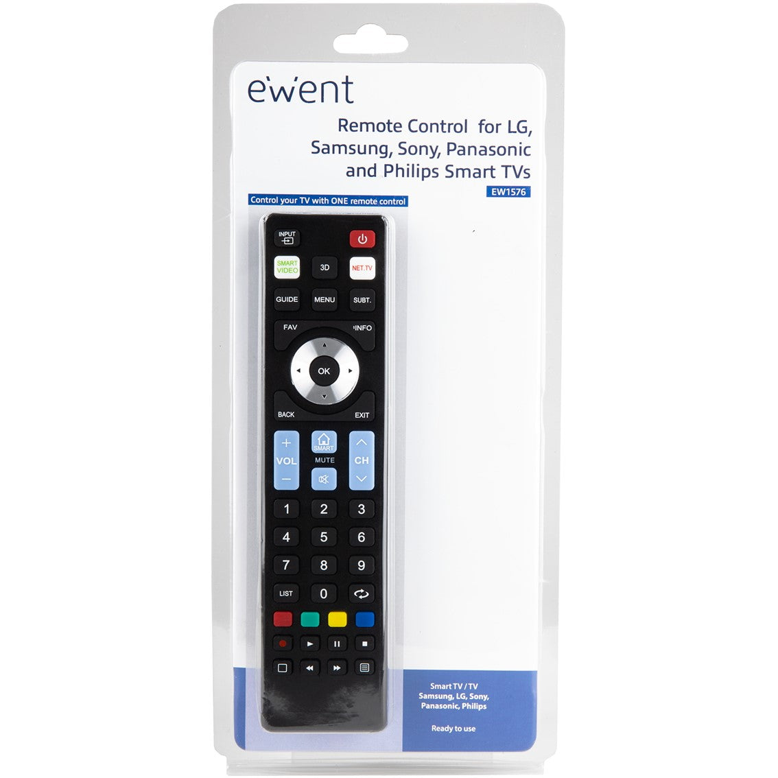 Mando a Distancia Universal Ewent EW1576 – Compatible Smart TV