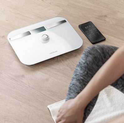 Báscula de baño Cecotec Surface Precision EcoPower 10200 Smart Healthy White