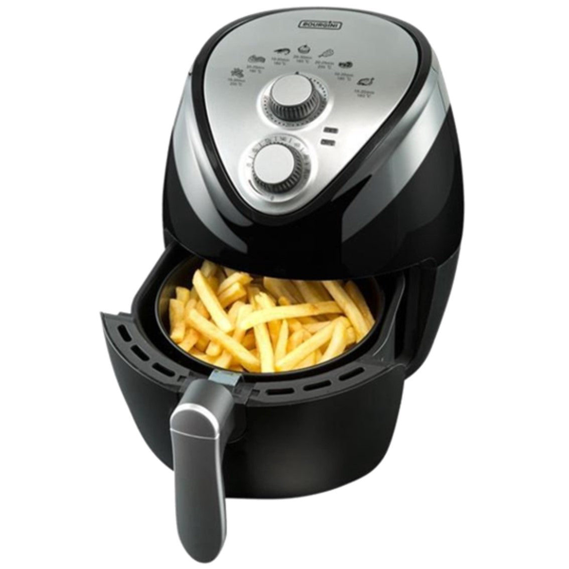 Freidora sin Aceite Bourgini Air Frey 2,5 L – 1300 W, Saludable y Compacta