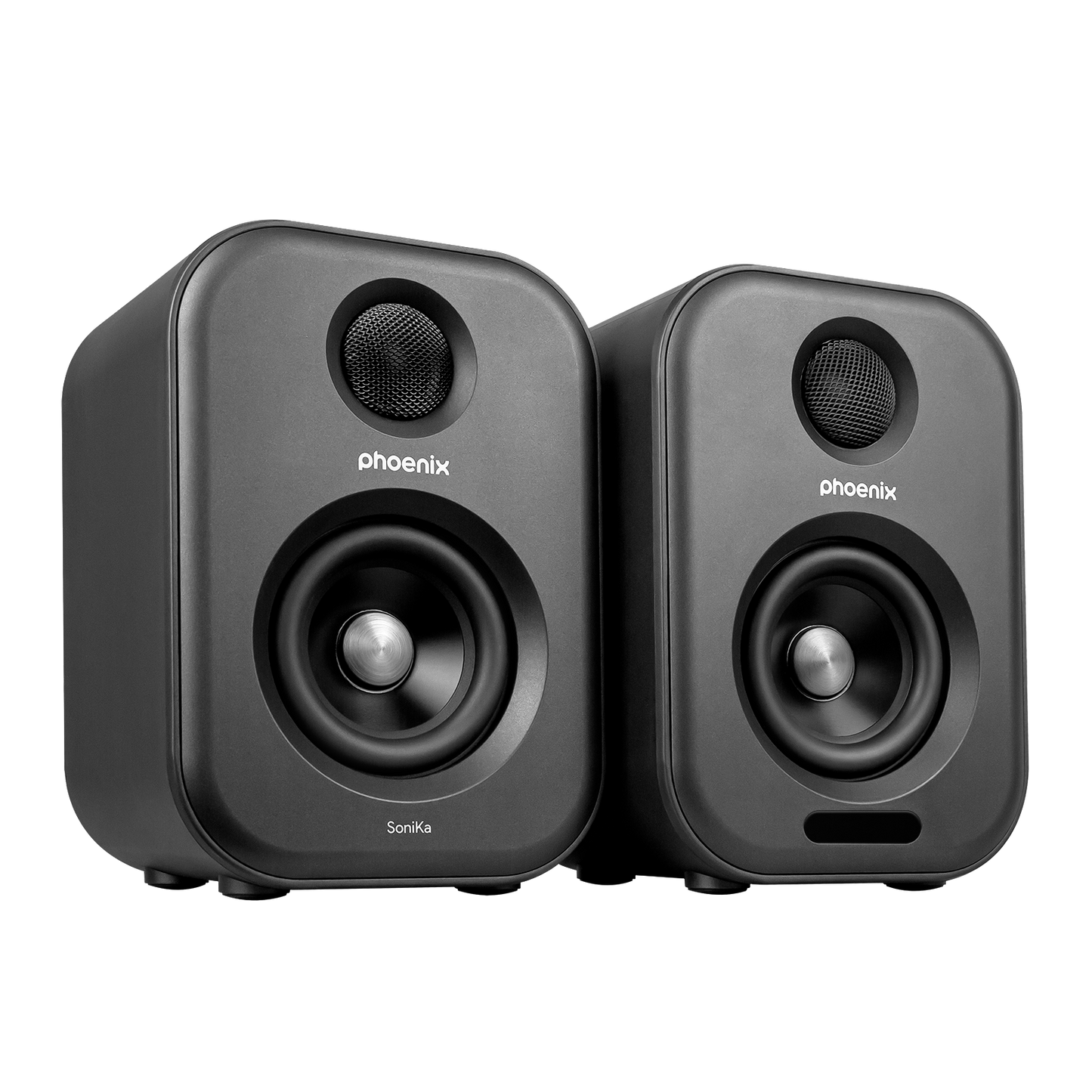 Altavoces de Estudio Phoenix Sonika 50W – Bluetooth 5.0, USB, RCA y Óptica