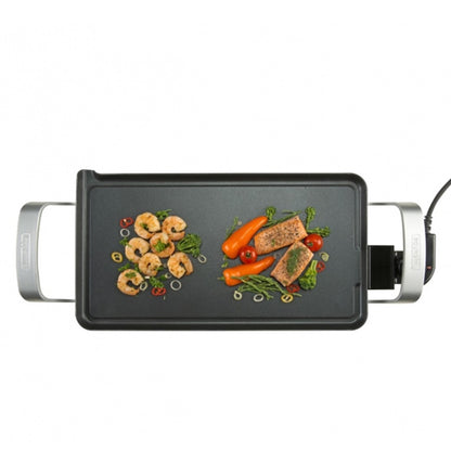 Plancha de Asar Eléctrica Bourgini Classic Multi Plate Plus M – 43×23 cm, 1800 W