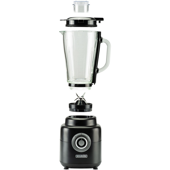 Batidora de Vaso Bourgini PowerBlender – 1,7 L, 1000 W, Vaso Extra
