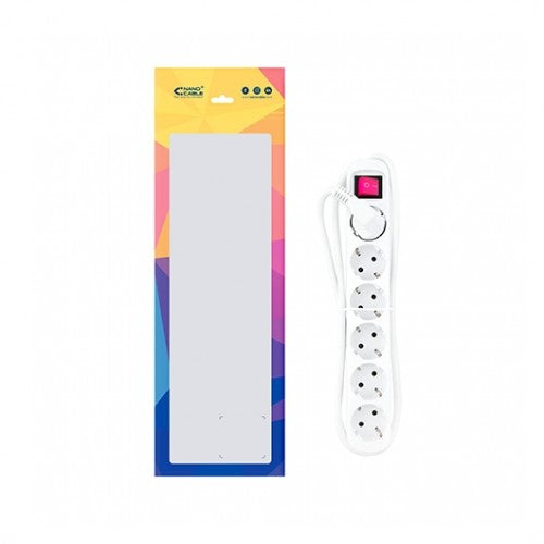 Regleta Protección Nanocable 6 Tomas Blanca