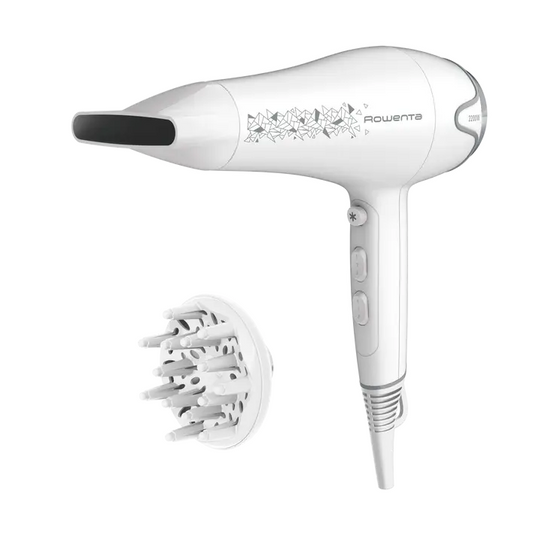 Secador de Pelo Rowenta - 2200 W con difusor y boquilla