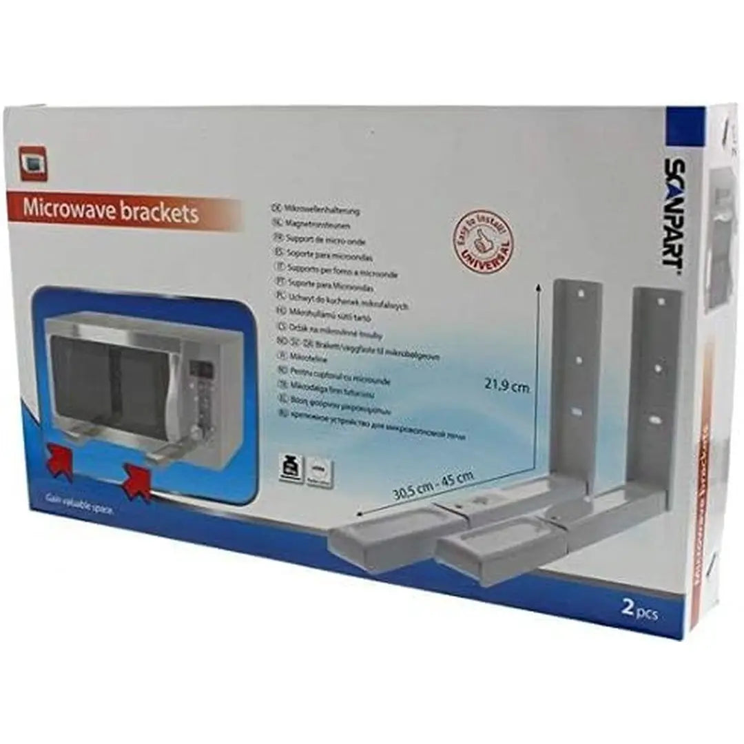 Soporte para microondas Elka  – Blanco (hasta 35 kg)
