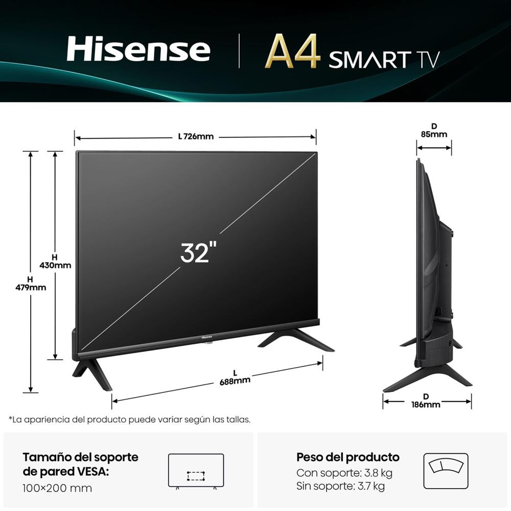 Hisense 32A4Q 32" HD Smart TV
