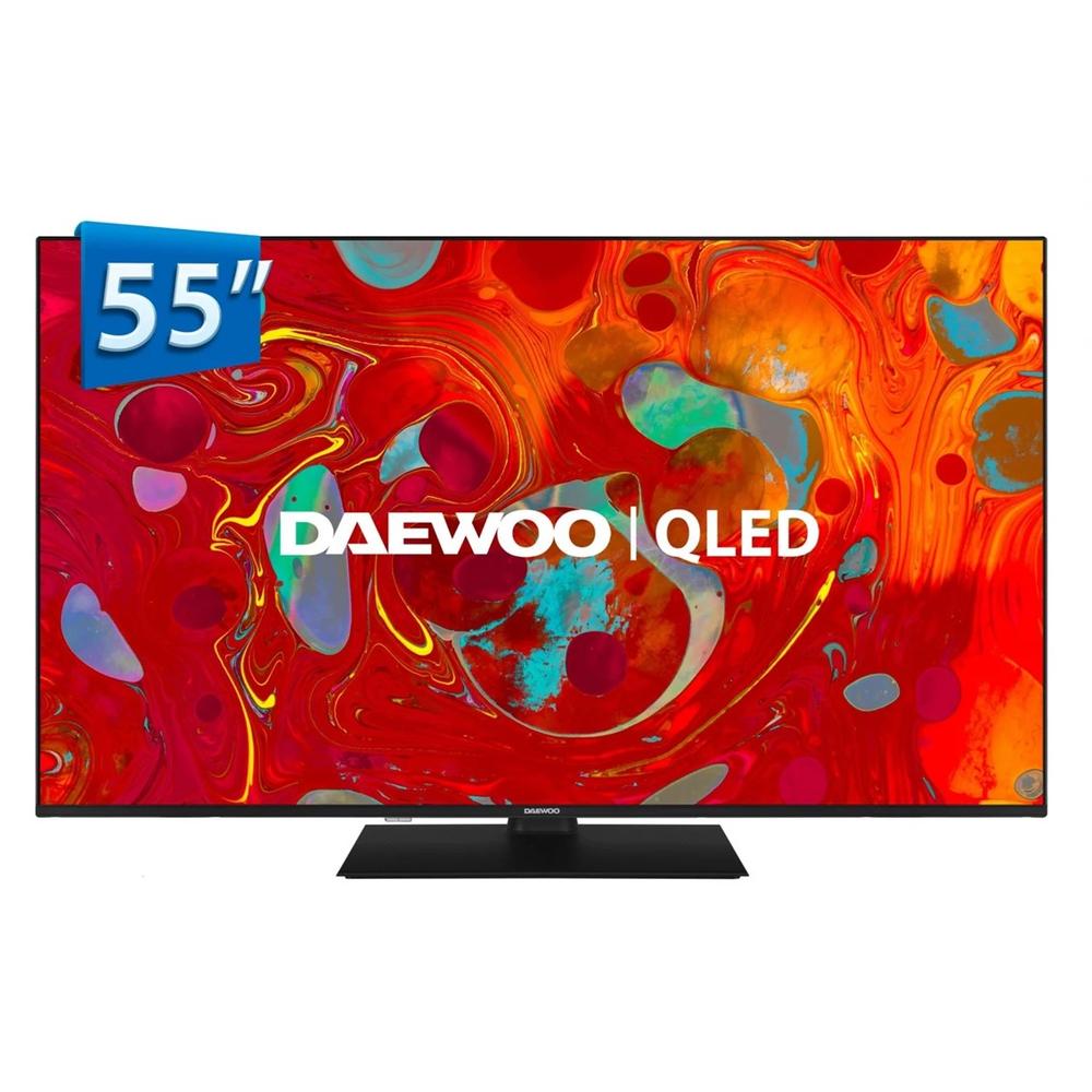 TV Daewoo 55DM75QV 55″ QLED 4K UHD Smart TV – HDR10, Dolby Vision y Wi-Fi
