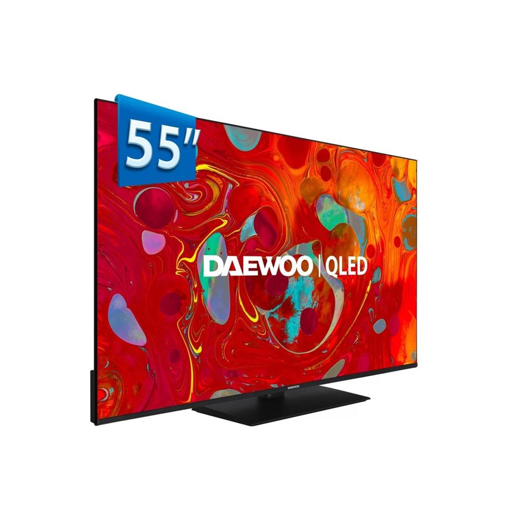 TV Daewoo 55DM75QV 55″ QLED 4K UHD Smart TV – HDR10, Dolby Vision y Wi-Fi